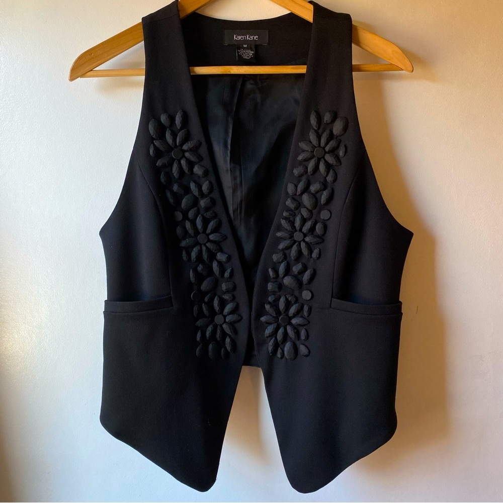 karen kane bead studded vest M
